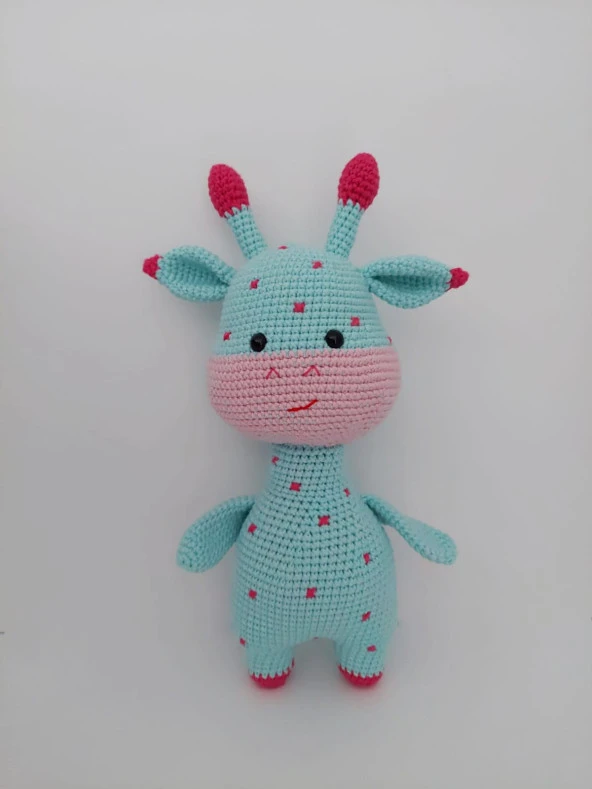 Bal Yanak Zürafa Amigurumi Organik Oyuncak