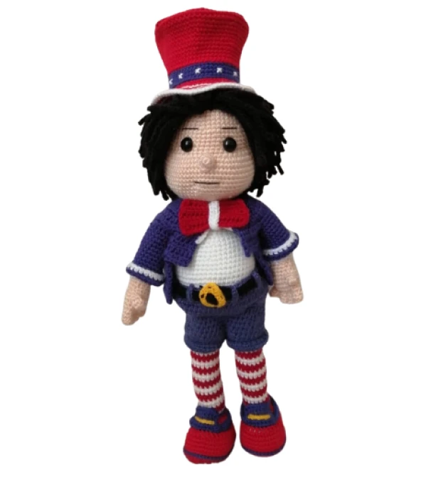 Sirk Cambazı Amigurumi Organik Oyuncak - 1