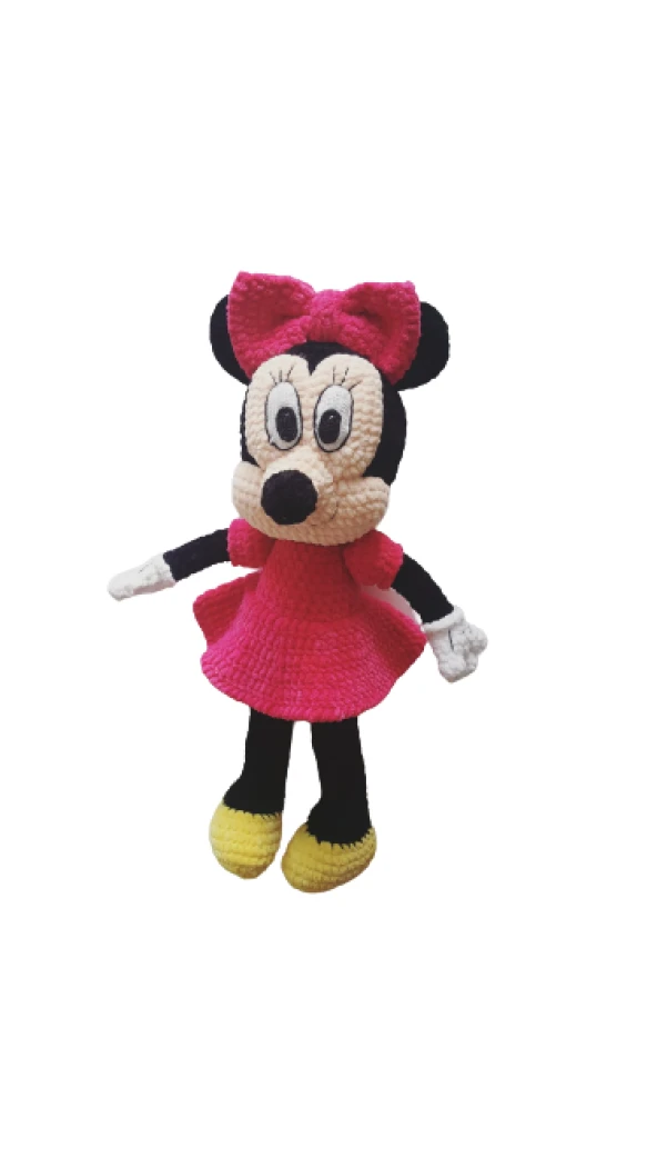 Pembeli Minnie Mouse Amigurumi Organik Oyuncak