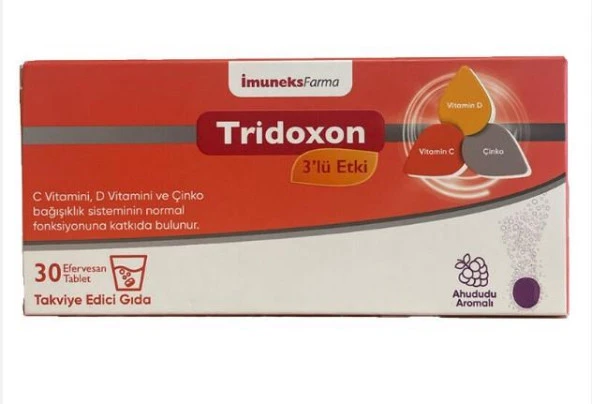 İmuneks Tridoxon 3lü Etki 30 Efervesan Tablet