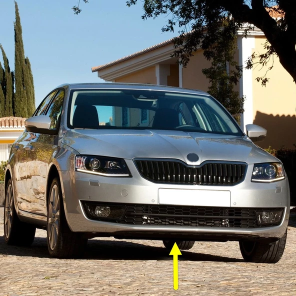 Skoda Octavia 3 A7 2013-2017 Ön Tampon Alt Kaplama Spoyler 5E0807611