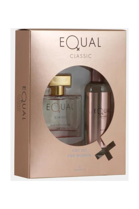 EQUAL Klasik Set 75 ml Edt + 150 ml Body Vücut Spreyi Bayan