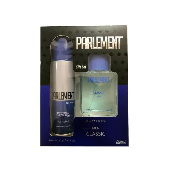 Parlement Mavi Classic Set 60ml Edt + 150ml Deodorant Erkek Parfüm