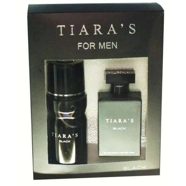 Tiaras Black Set 100 ml Edt + 150 ml Deodorant Him Erkek