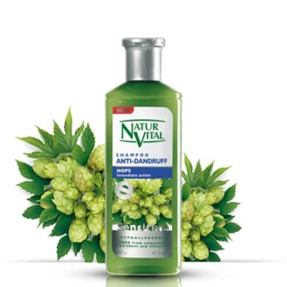 Natur Vital Organik Şampuan Kepeğe Karşı Doğal Etkili 300 ml Hops - Resim 2