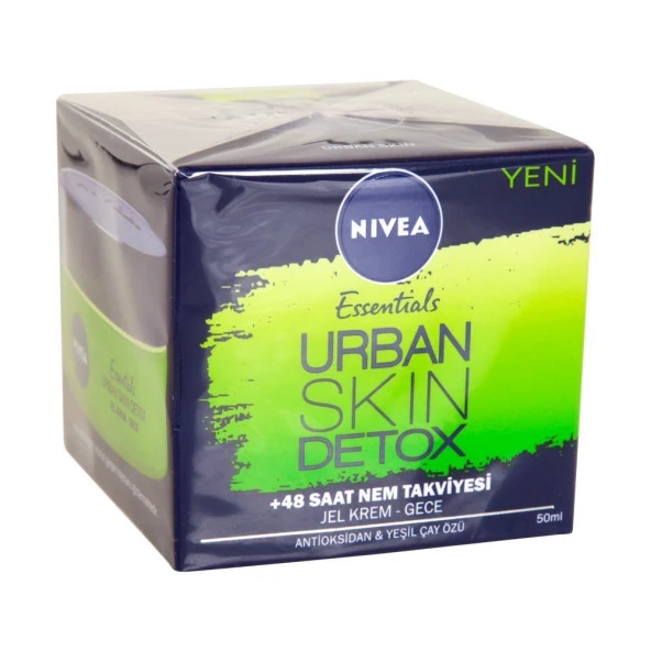 Nivea Essentials Urban Skin Detox Gece Jel Krem 50 ml SPF20