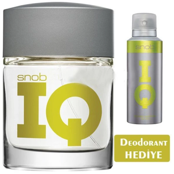Snob IQ Edt 100 ml + 150 ml Deodorant Erkek Parfüm Seti