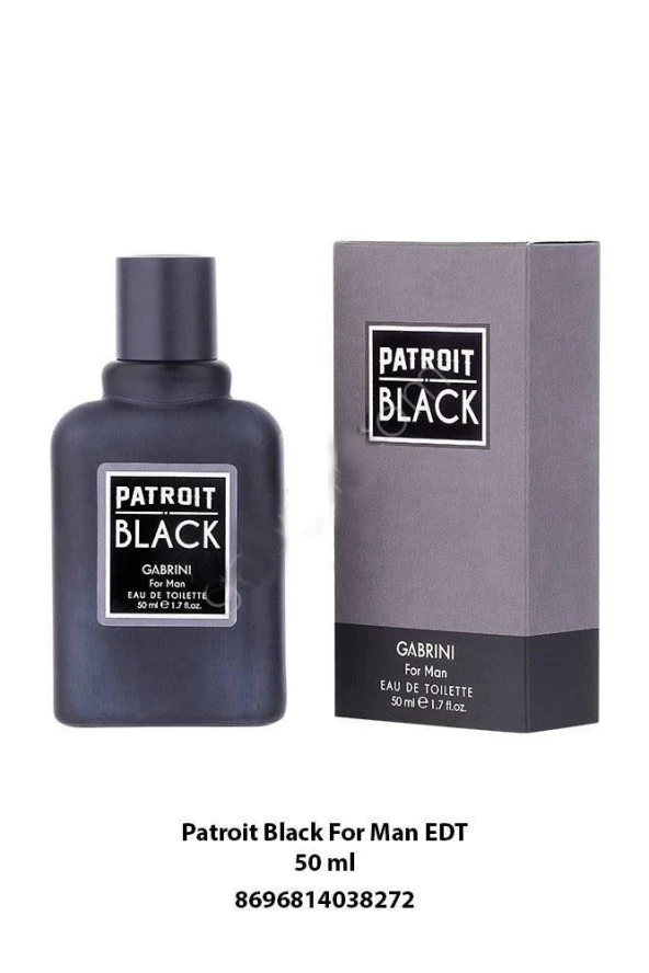 Gabrini Patroit Black For Man EDT 50 Ml b code