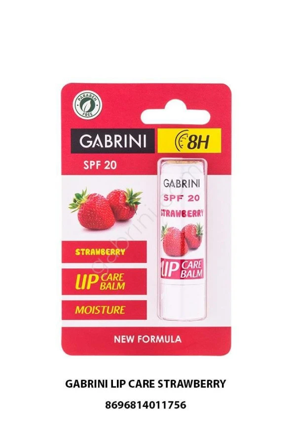 Gabrini Dudak Koruyucu Nemlendirici Lip Balm Care Çilek