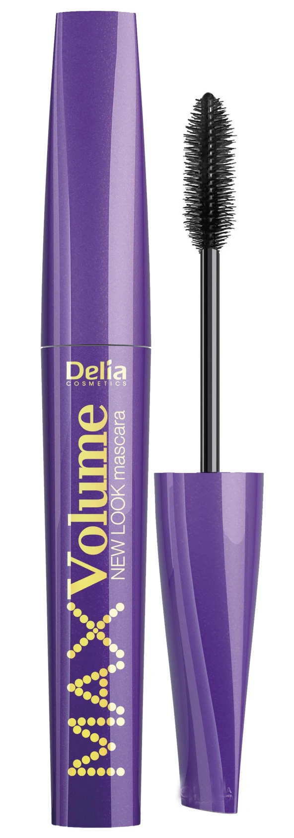 Delia Maskara Doğal Görünümlü Uzun ve Max Volume New Look Suya Dayanıklı Siyah Mascara 12 ml Silikon