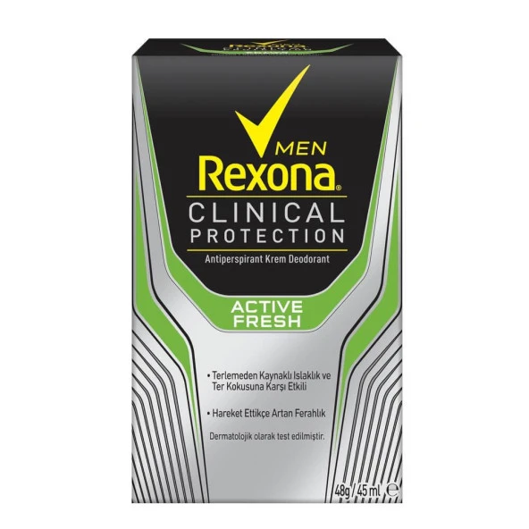 Rexona Stick Men Clinical Protection Erkek Deodorant Active Fresh 45 ml