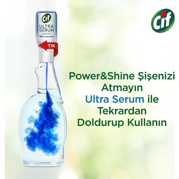Cif Power-Shine Banyo 750 ML + Ultra Serum Banyo Kireç Çözücü - 7