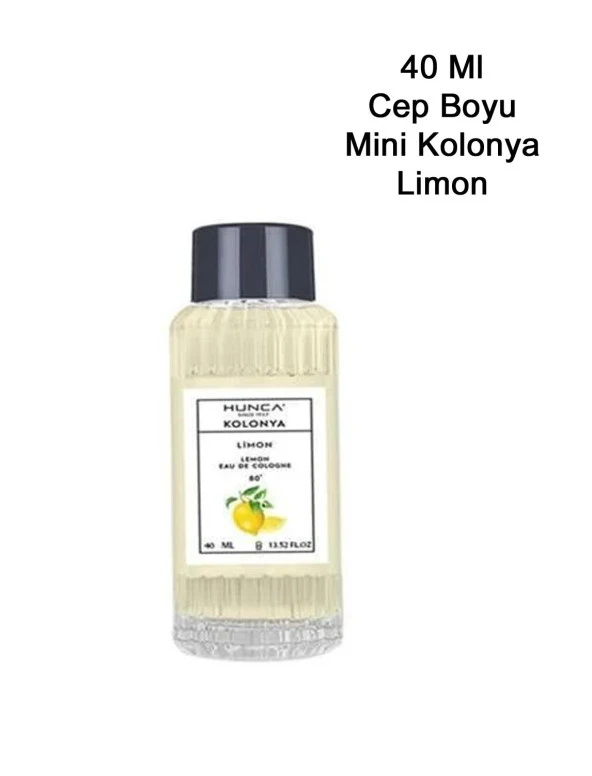 Hunca Kolonya Limon 40 Ml 80 Derece