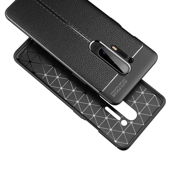 One Plus 8 Pro Kılıf Deri Tarzı Niss Silikon Case - 6