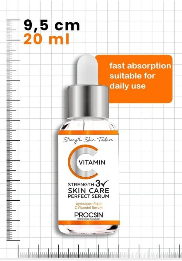 PROCSIN C Vitamini Aydınlatıcı ve Ton Eşitleyici Bakım Serumu 20 Ml - 6