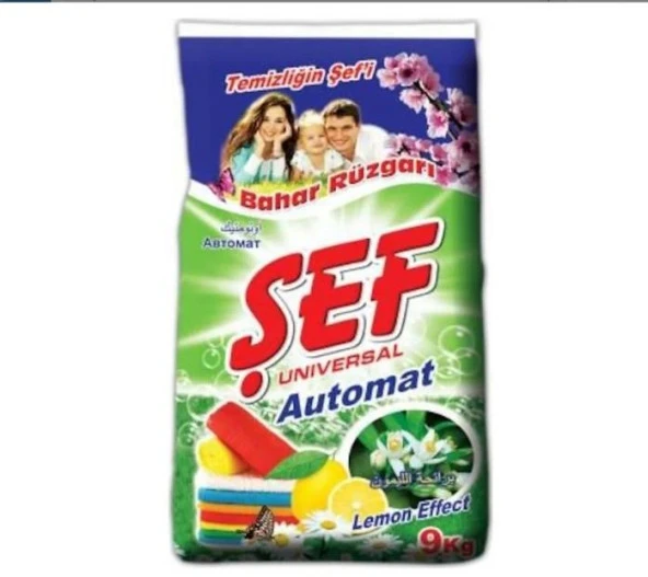 Şef Matik Toz Çamaşır Makinesi Deterjanı 9 Kg Renkli ve Beyazlar İçin Bahar Rüzgarı - 3