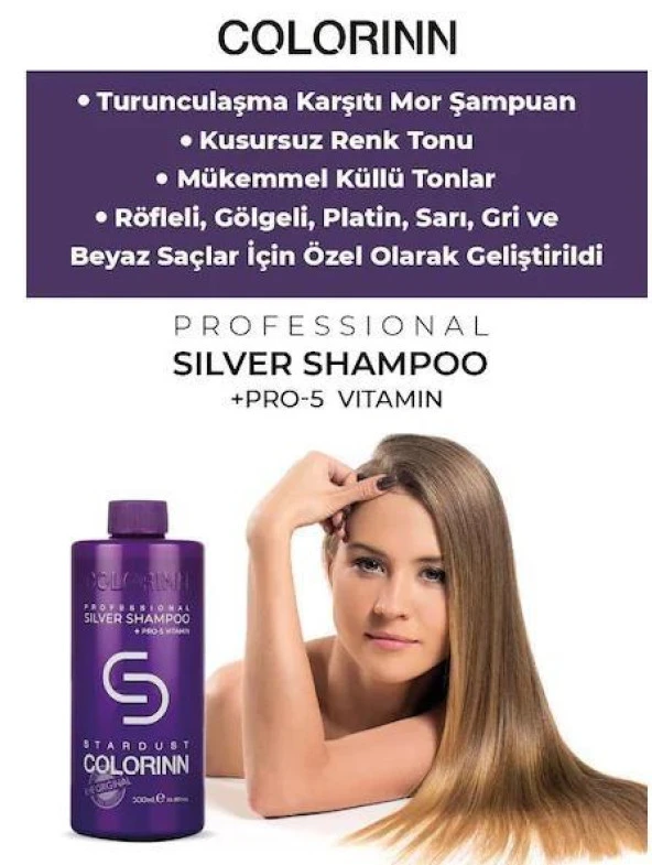 Colorinn Silver Şampuan 500 ml - 2