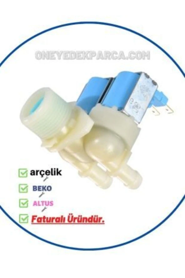 Arçelik 5060 T Çamaşır Makinesi Su Giriş Vanası (2'li Ventil)