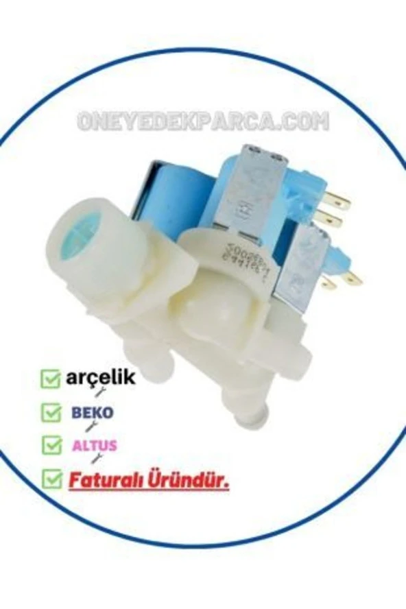 Beko D4 8101 E Çamaşır Makinesi Su Giriş Vanası (3'lü Ventil) ürün görseli 1