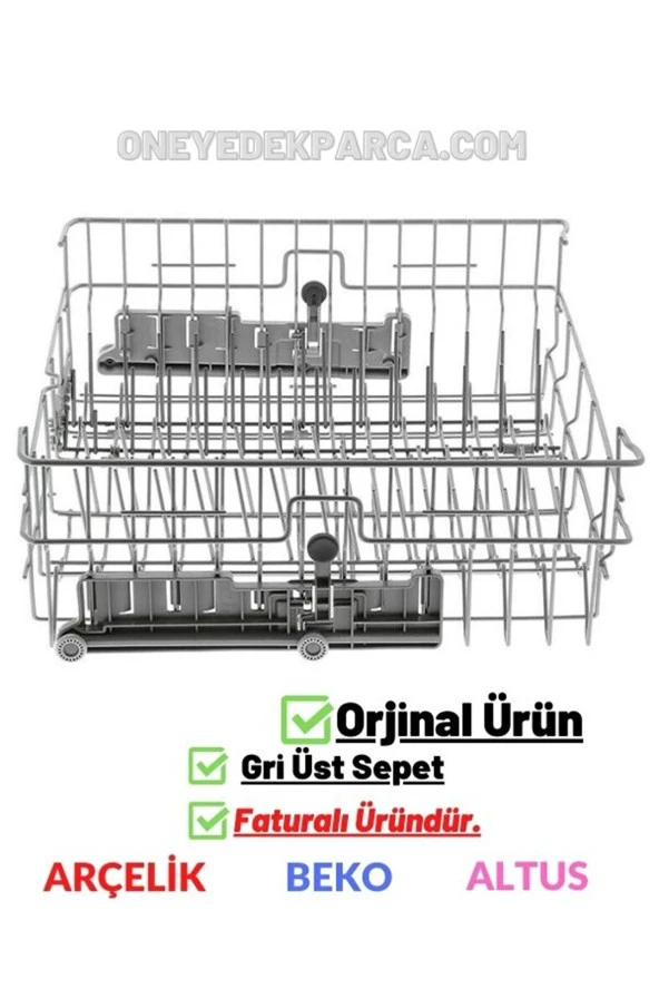 Arçelik 6264 Bulaşık Makinesi Üst Sepet Gri Üst Sepeti ürün görseli 1
