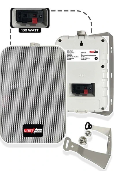 Lastvoice Double Paket-1 Anfili Duvar ve Tavan Hoparlör Seti - Resim 3