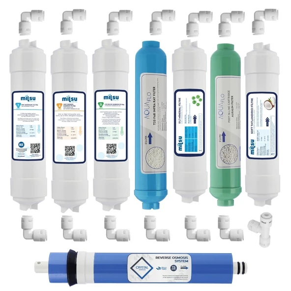 Kapalı Kasa Su Arıtma Cihazı 12li Filtresi Set