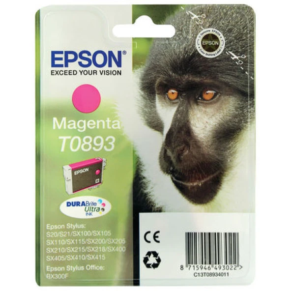 Epson (T0893) C13T08934020 Kırmızı Orjinal Kartuş