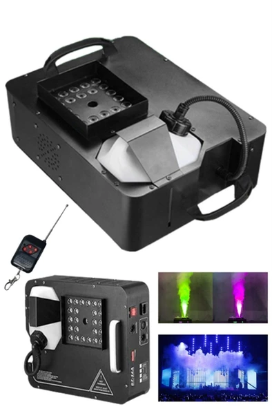 Quenlite Volcano-2500 DMX Sis Makinası 2500 Watt LED Işıklı ve Uzaktan Kumandalı ürün görseli
