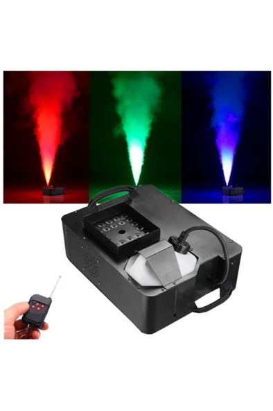 Quenlite Volcano-2500 DMX Sis Makinası 2500 Watt LED Işıklı ve Uzaktan Kumandalı - Resim 4