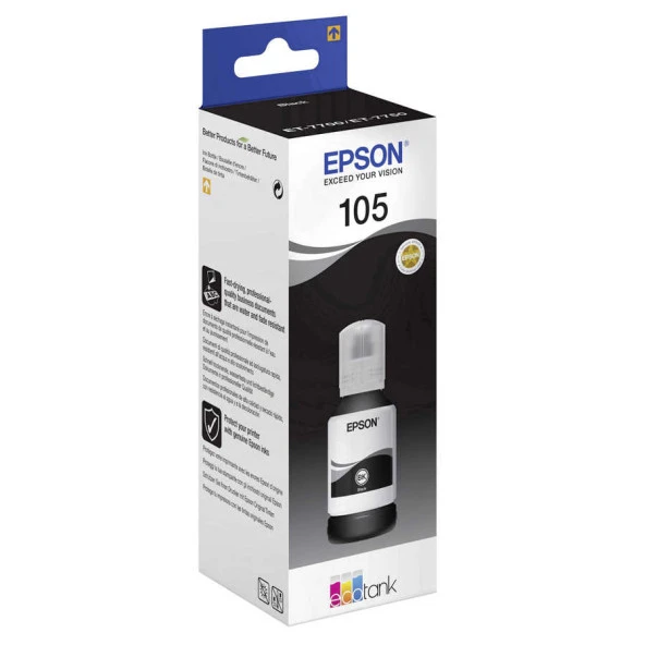 Epson 105-C13T00Q140 Siyah Orjinal Mürekkep