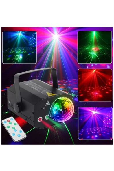 Quenlite QD-16 RGB Sahne Led ve Lazer Işık 16 Çeşit Desen ürün görseli