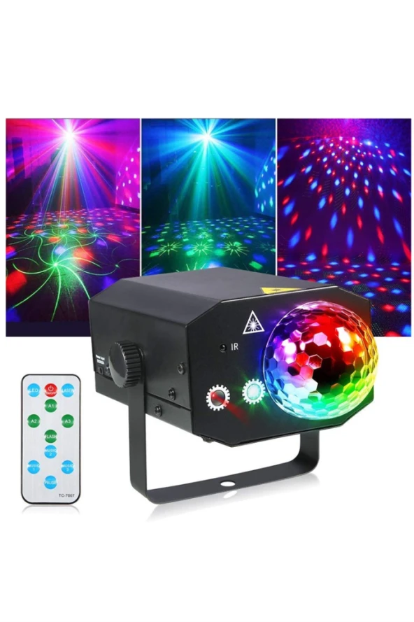 Quenlite QD-16 RGB Sahne Led ve Lazer Işık 16 Çeşit Desen - 3