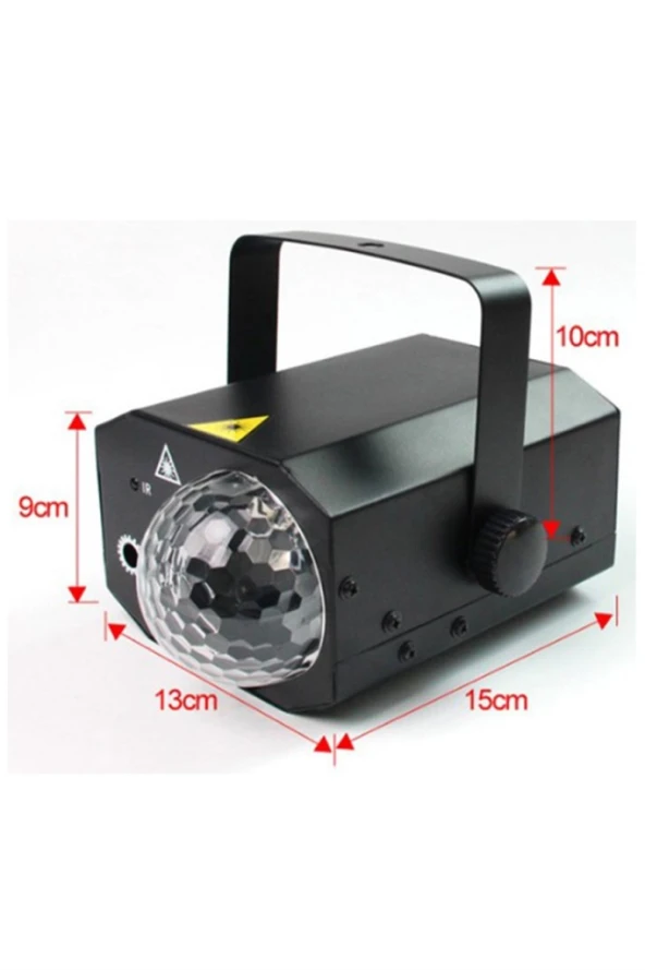 Quenlite QD-16 RGB Sahne Led ve Lazer Işık 16 Çeşit Desen - 5