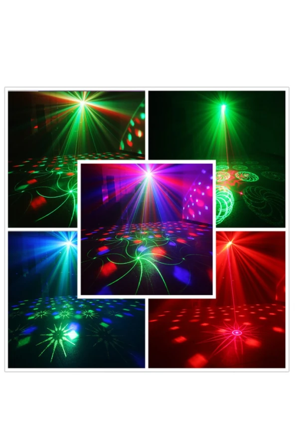 Quenlite QD-16 RGB Sahne Led ve Lazer Işık 16 Çeşit Desen - 6