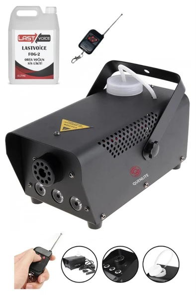 Quenlite QL-700RGB-LK Sis Makinası 700 Watt LED Işıklı ve Kumandalı (5 Litre Likitli) ürün görseli