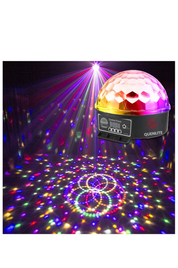 Quenlite QX-61 RGBW DMX512 Sahne Küre Led Işık Sistemi 6x1W Disko Işığı - 3