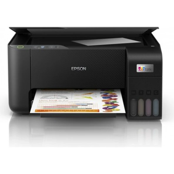 Epson Ecotank L3210 Tarayıcı + Fotokopi Renkli Çok Fonksiyonlu Tanklı Mürekkep Püskürtmeli Yazıcı