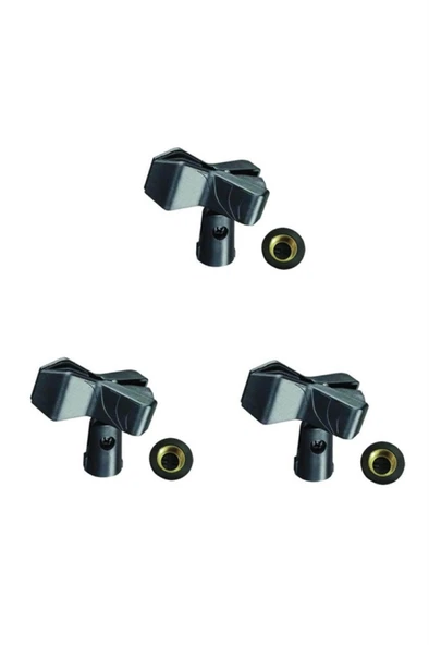 Lastvoice Mt-20x 3'lü Geniş Mikrofon Tutacağı ( Mikrofon Kelepçesi ) ürün görseli 1