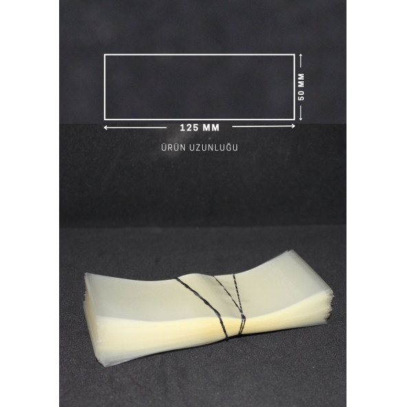 Standart Kavanoz Güvenlik Emniyet Bandı 100 Adet, 69-71mm Ağız Çapına Uygun,125x50mm Boyut, Baskısız - 3