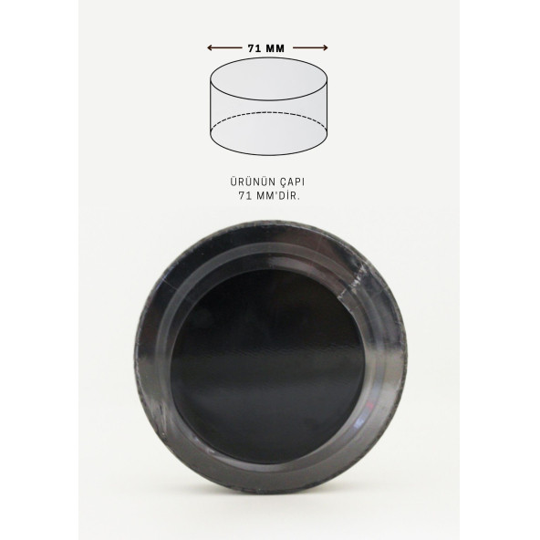 Standart Kavanoz Güvenlik Emniyet Bandı 100 Adet, 69-71mm Ağız Çapına Uygun,125x50mm Boyut, Baskısız - 4