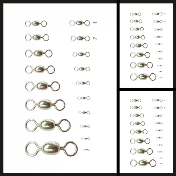 Uyguna-Yakala 4 Adet No:6/0 Ty-10001 Çelik Bilyeli Fırdöndü-DÖN.132 - Resim 2