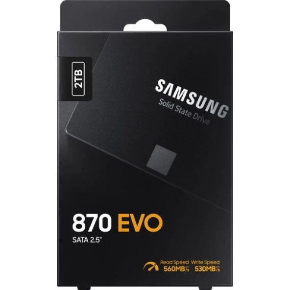 Samsung 870 Evo 2TB 560MB-530MB/s Sata 2.5" SSD (MZ-77E2T0BW)