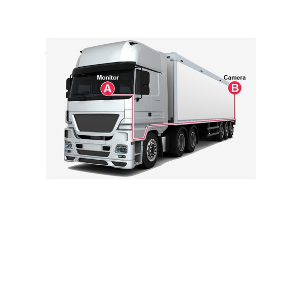 OTOBÜS - TIR - KAMYON - DÖVERBİÇER TÜM AĞIR VASITALAR İÇİN  GERİ GÖRÜŞ KAMERA SETİ - 2