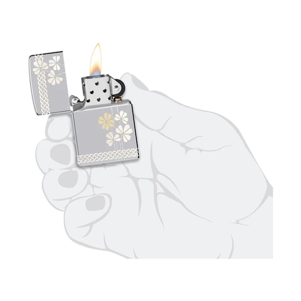 Zippo Çakmak 48586 Clover Design - 5