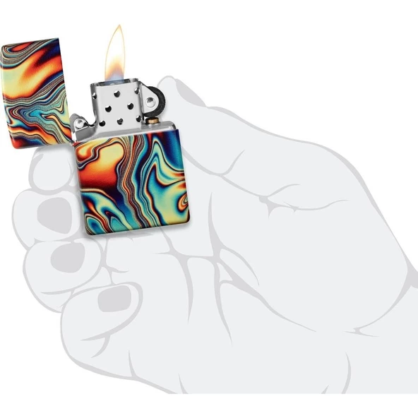 Zippo Çakmak 48612 Colorful Swirl Pattern - 3