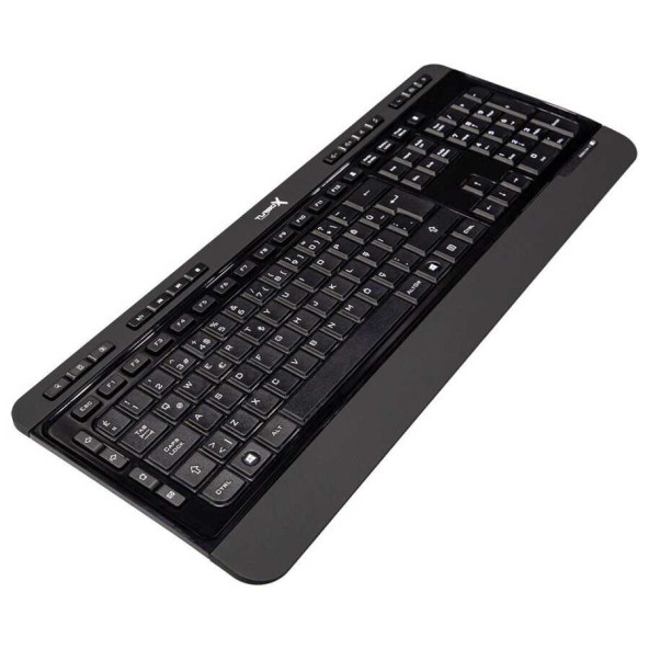 TURBOX Maindesk Usb Kablosuz Piano Black Multimedya Standart Q Klavye Ve Mouse Set - 2