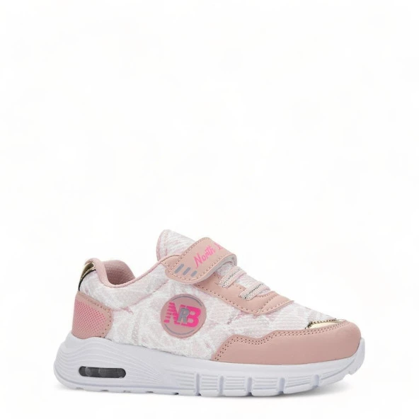 Albishoes Kız Çocuk Kız Bebek Unisex Işıklı Hafif Rahat Yazlık Cırtlı Sneaker Spor Ayakkabı (22-30)