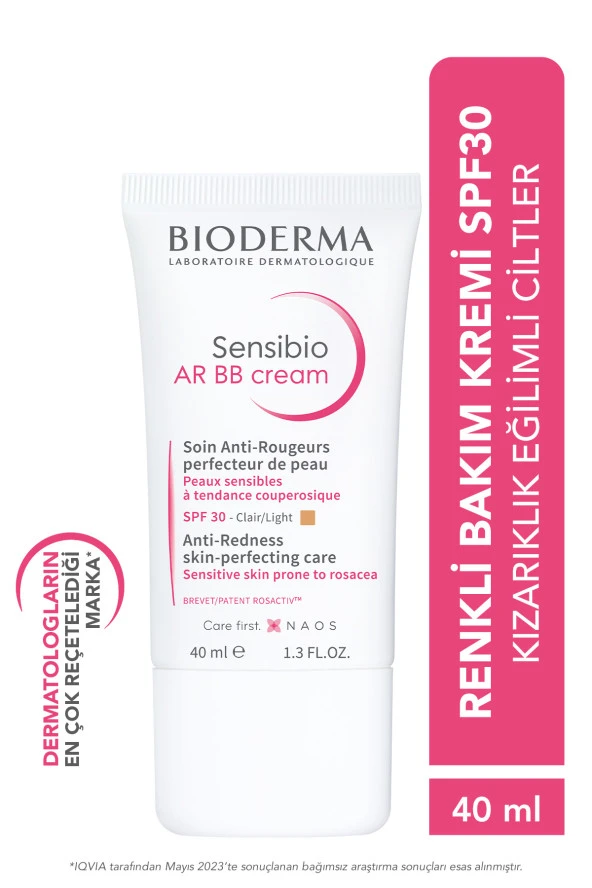 BIODERMA Sensibio Ar Bb Spf30 Hassas Ciltler Kızarıklık Karşıtı Güneş Koruyuculu Renkli Bakım Kremi 40 ml 3701129804049