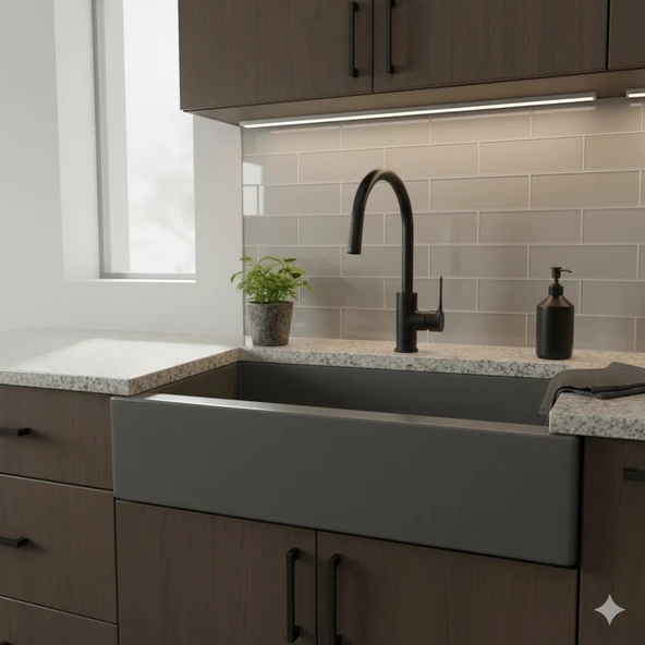 KALE TANDEM DÖNER MUTFAK BATARYASI SİYAH ürün görseli 1