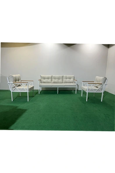 adımshops 3+1+1 Beyazprofil Bahçe,balkon,teras,cafe,çay Seti,oturma Grubu,koltuk Takımı,ofis Koltuğu ürün görseli
